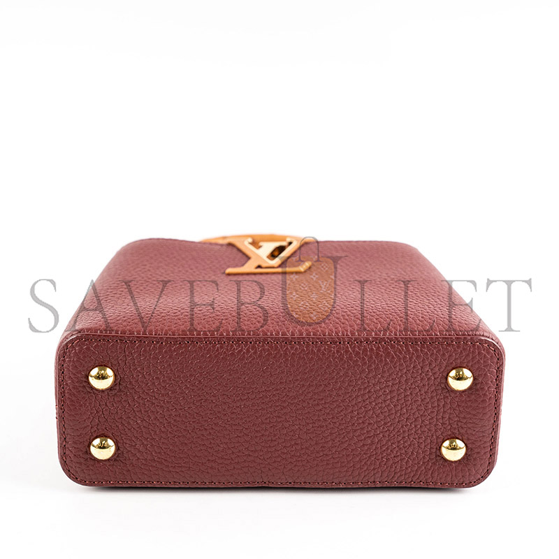 LOUIS VUITTON CAPUCINES MINI WITH OSTRICH HANDLE N81409 (21*14*8cm)